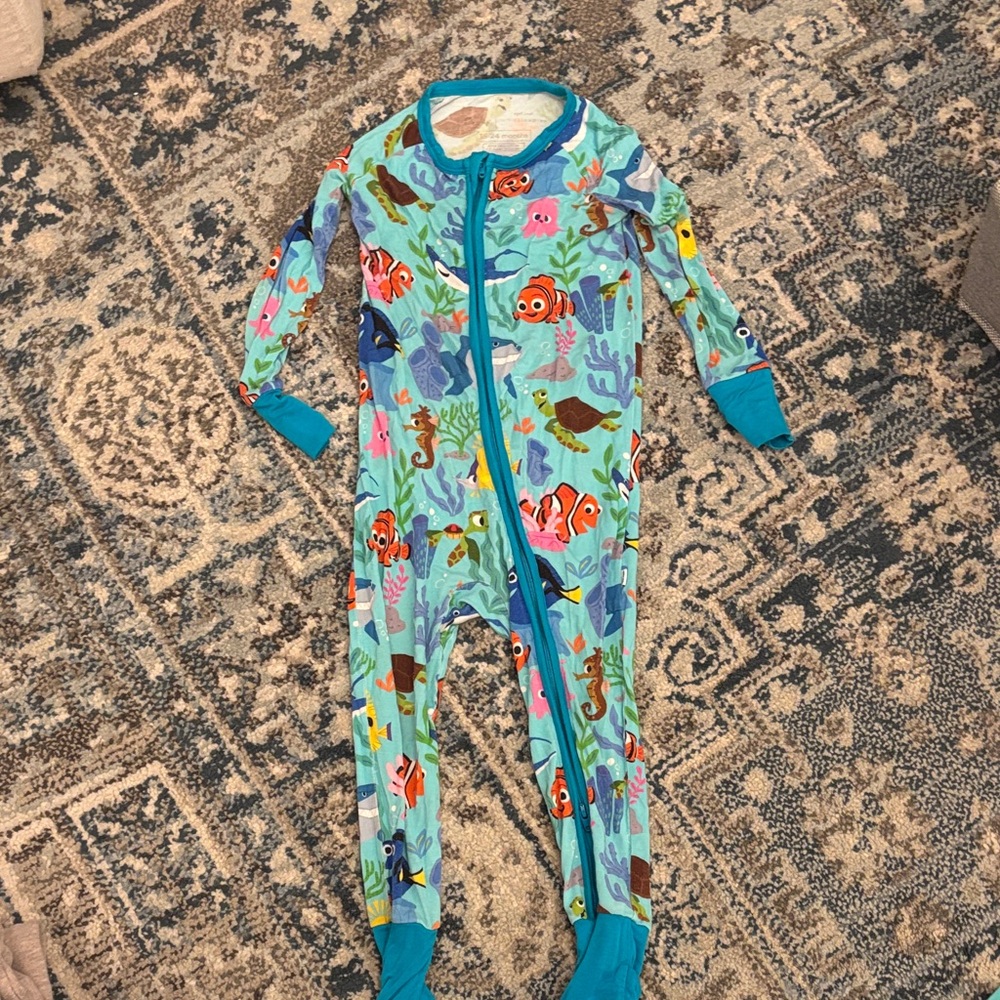 Little Sleepies Disney Aqua Ocean Adventure Footie